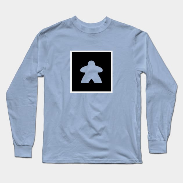 Meeple - Choose your own color Long Sleeve T-Shirt by RollForTheWin